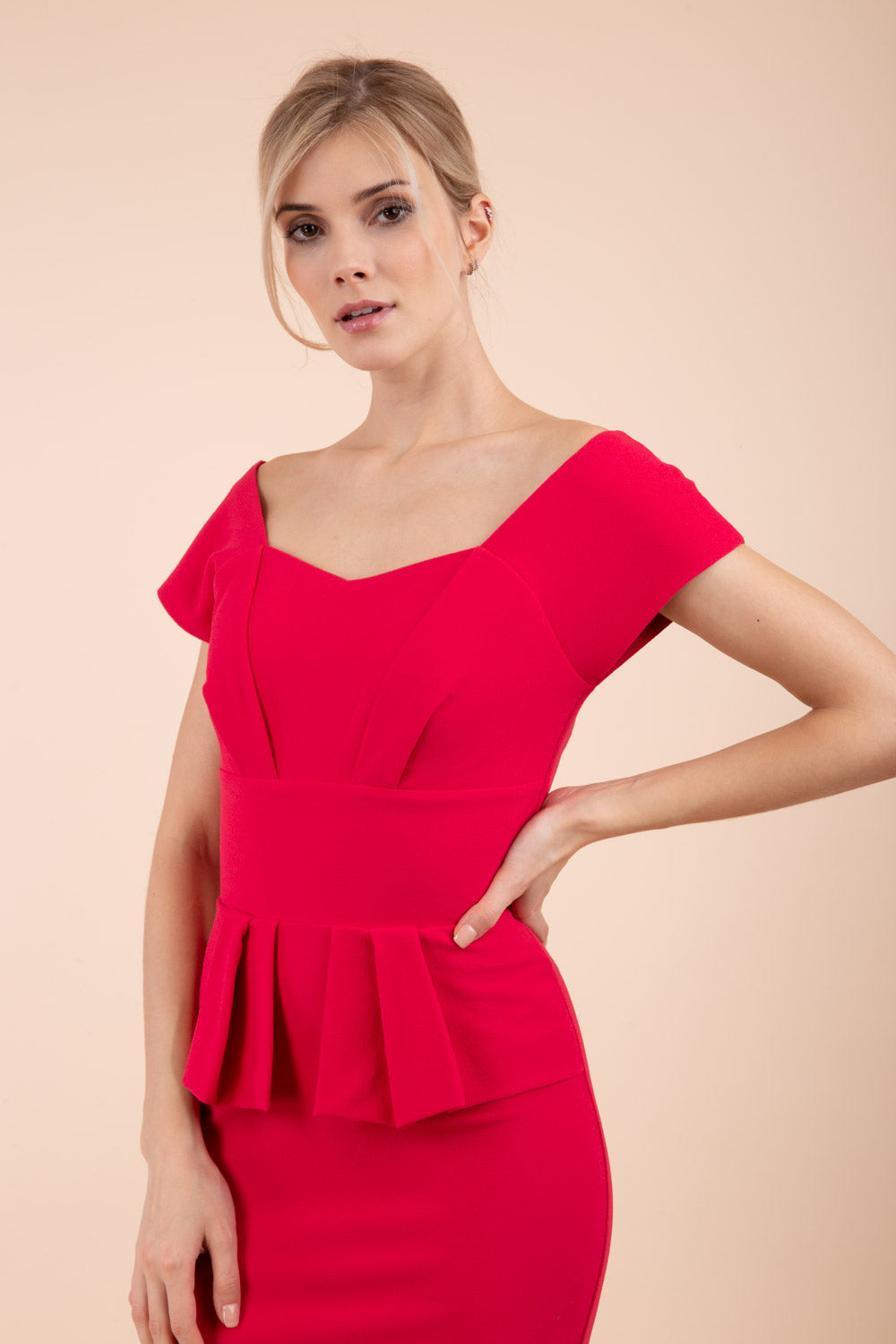 Evelyn Peplum Dress