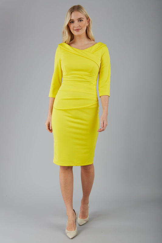 Ionian Sleeved Pencil Skirt Dress